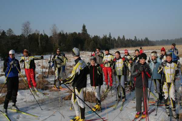 Entraînement sur l'étang de Frasne