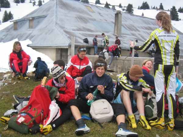 Le raid dans le Jura en avril 2006
