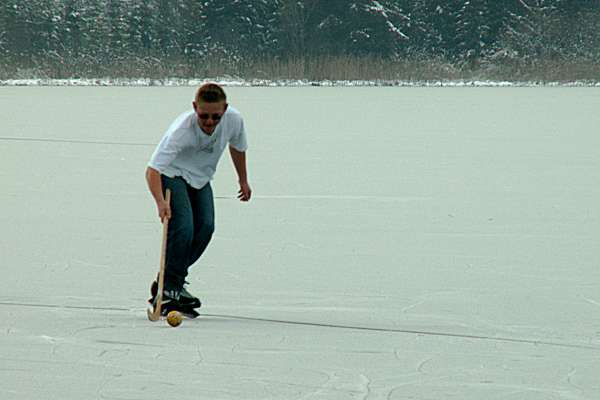 Les tangs geles terrain d'entranement du ski club